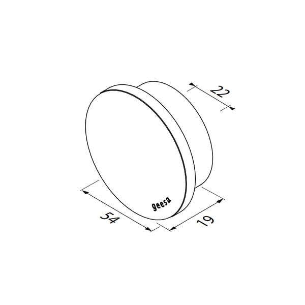 Άγκιστρο μονό Opal Black Matt 1,9cm